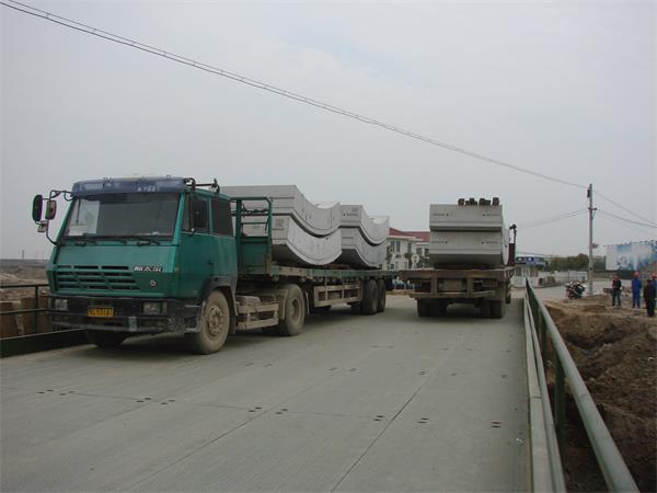 上海五號溝上海水利321(100)型上承式貝雷鋼橋